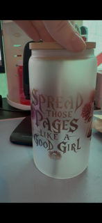 Glass Spread Those Pages Like A Good Girl